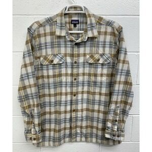 Patagonia Organic Cotton Midweight Fjord Flannel Shirt Men's XL